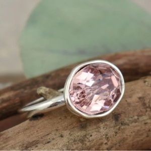 INSPIRANZA PINK SWAROVSKI GLAM RING size 8